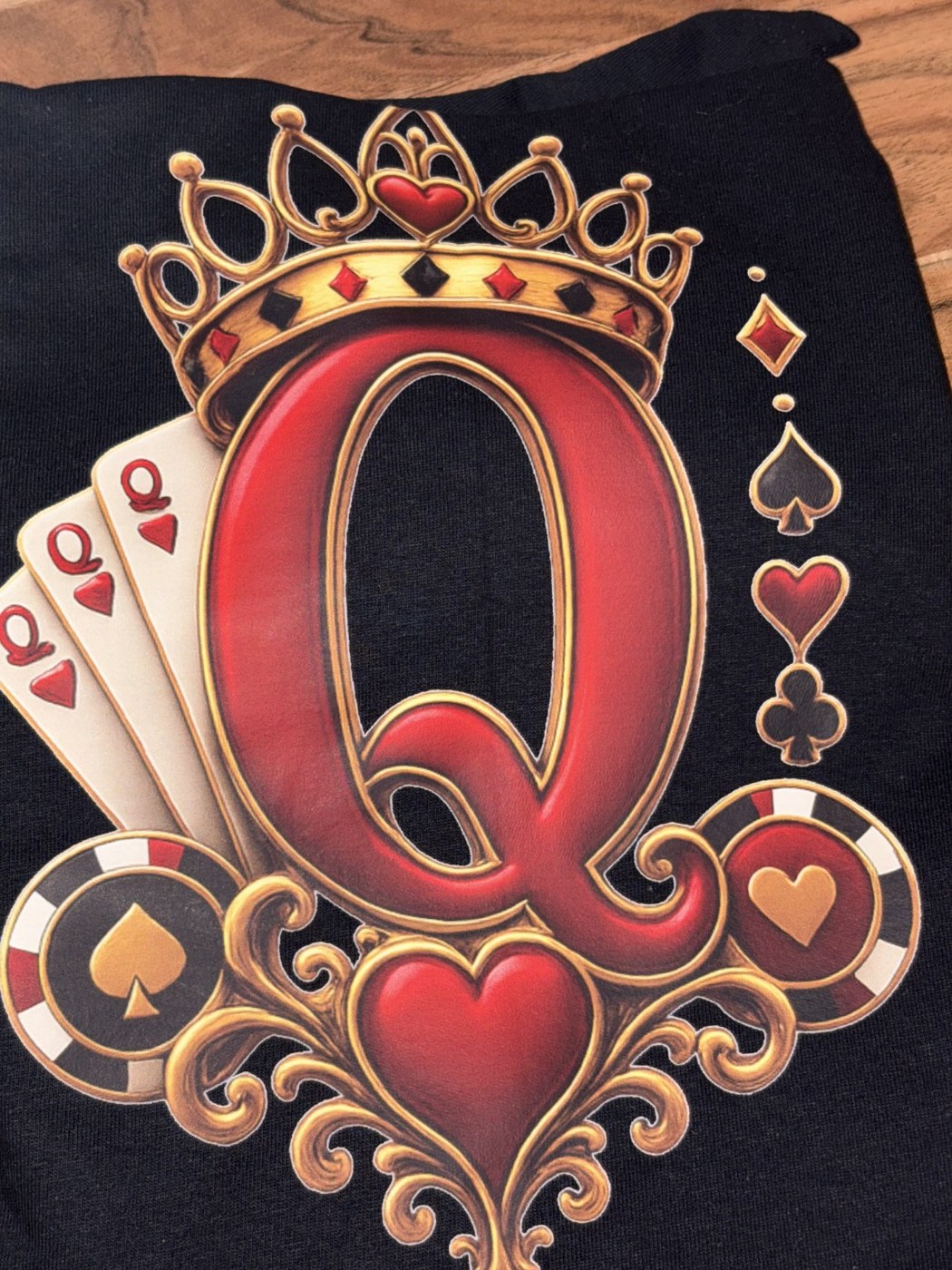Custom letter Q apparel