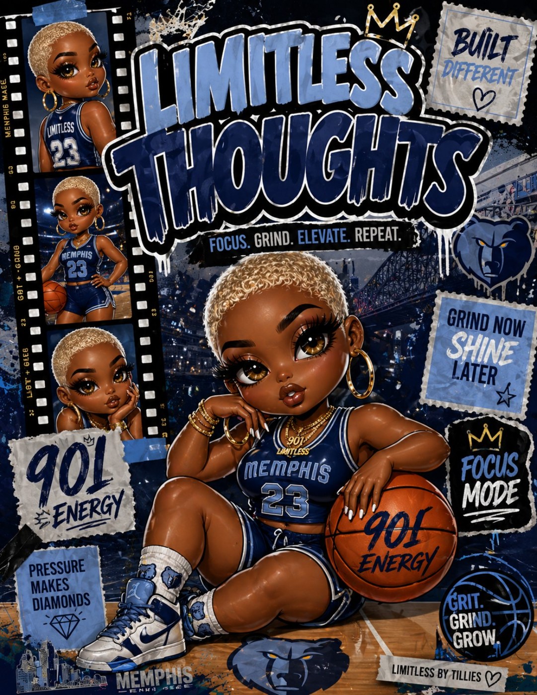 Limitless Thoughts journal design