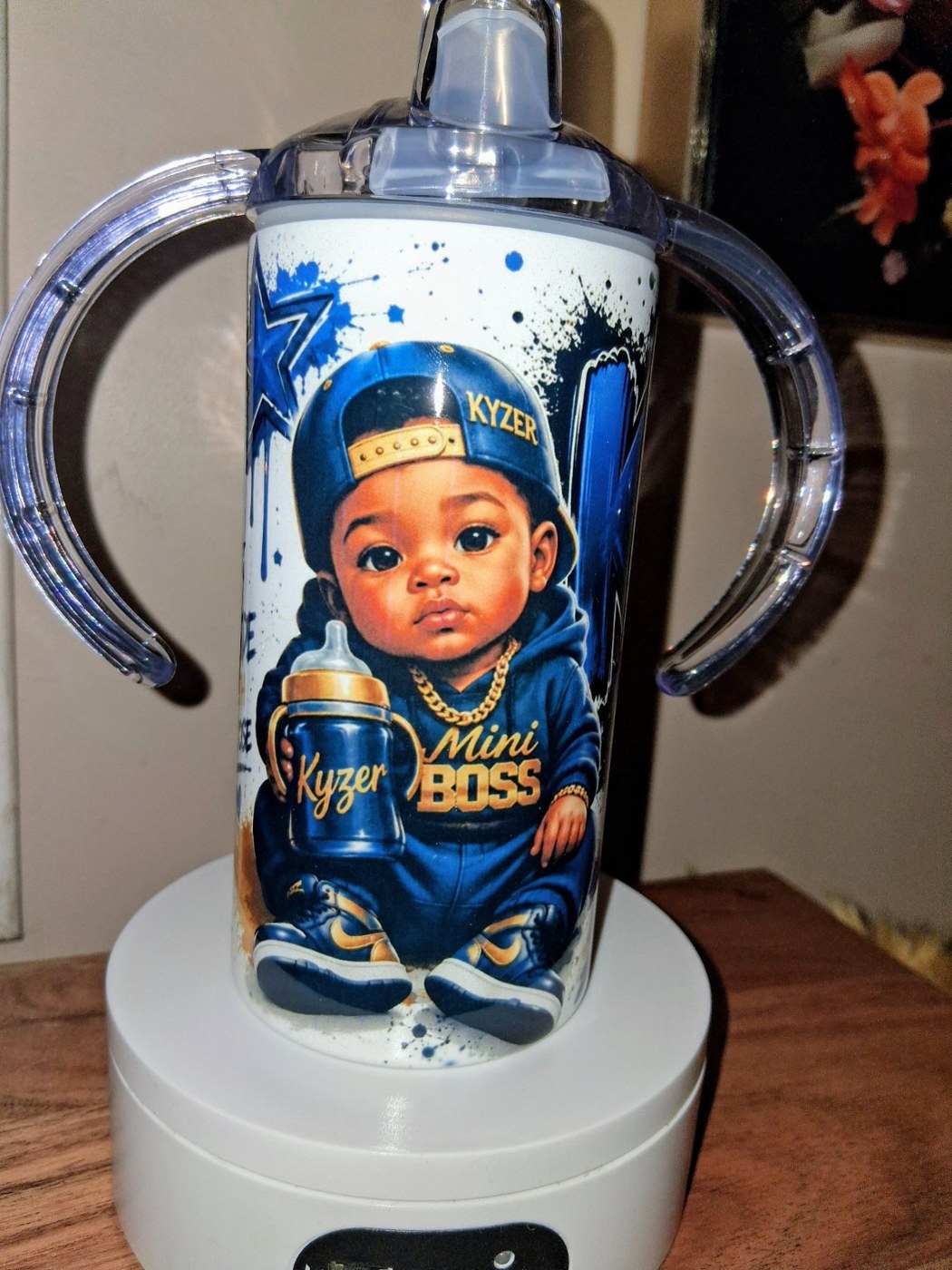 Personalized baby keepsake tumbler
